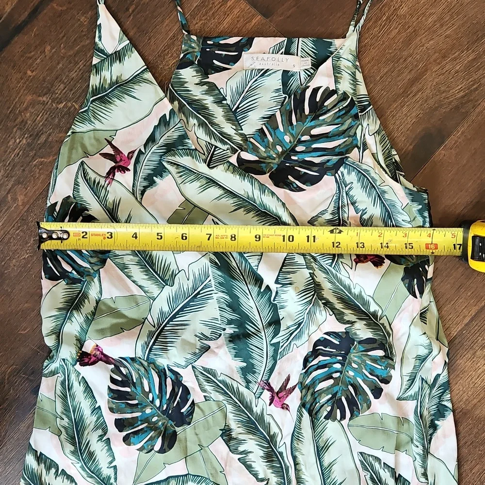 REVOLVE Seafolly palm ParadisE SLIP, COVERUP DRESS